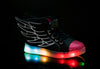 2016  light up shoes online Kids Sparkle Super Pegasus (Black & Pink)
