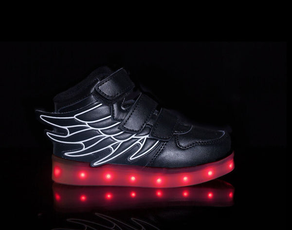 2016 Light up shoes online Kids Sparkle Super Pegasus ( Black)