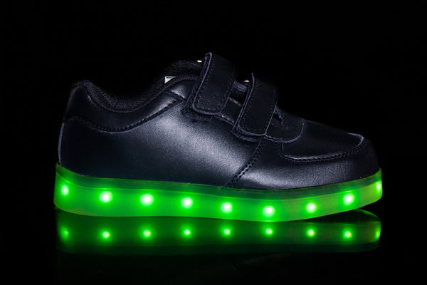 2016 Light up shoes online Kids Sirius Velcro (Black)
