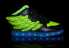 2016  light up shoes online Kids Tone Super Pegasus (Black & Green)