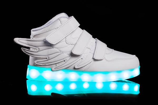 2016 light up shoes online Kids Super Pegasus (White)