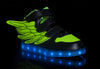 2016  light up shoes online Kids Tone Super Pegasus (Black & Green)