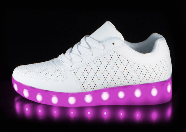 Light up shoes online Womens Perf (White)